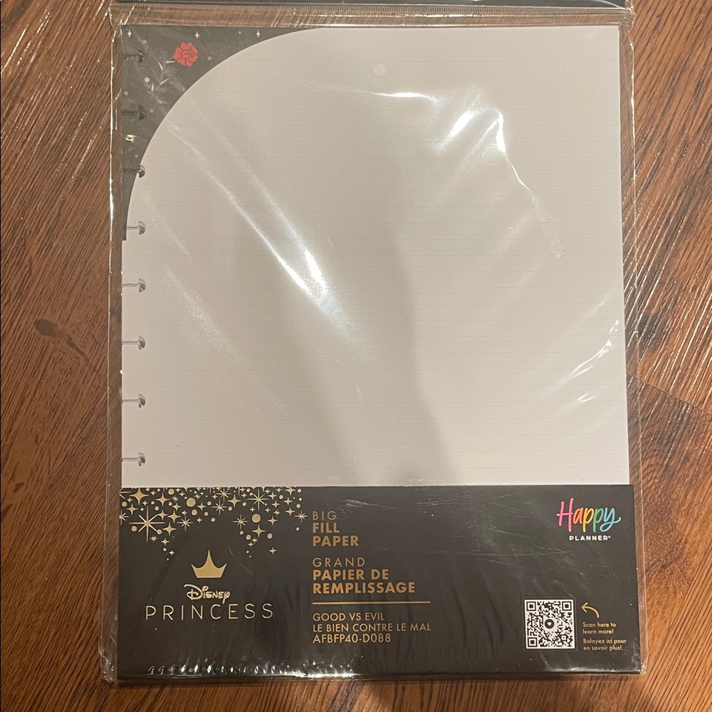 Disney Princess Planner Paper with Gold and Black Accents